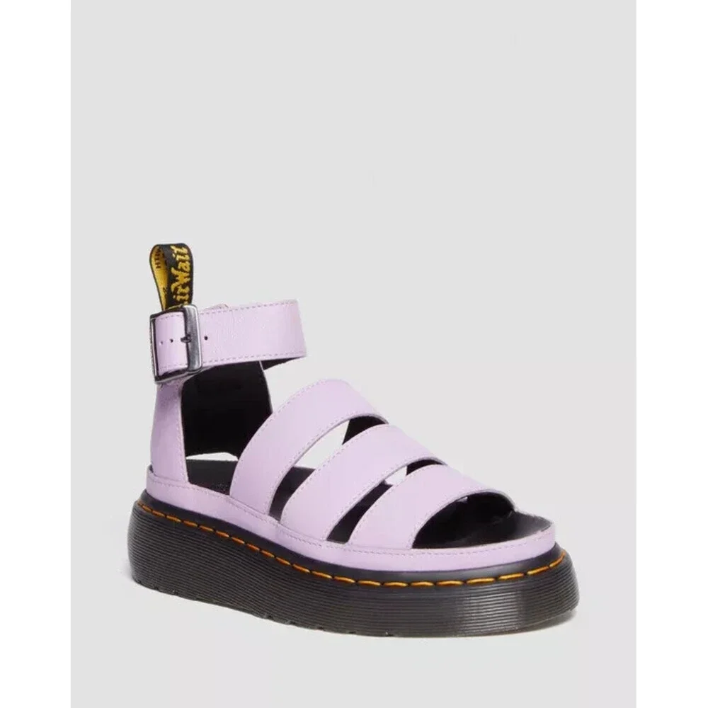 Dr. Martens Clarissa II 30745308 Sandal Womens 8 Lilac Leather Platform JOBB1196
